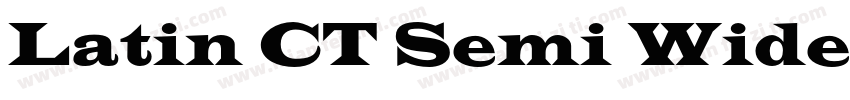 Latin CT Semi Wide Regular字体转换